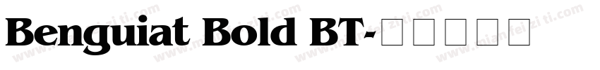Benguiat Bold BT字体转换
